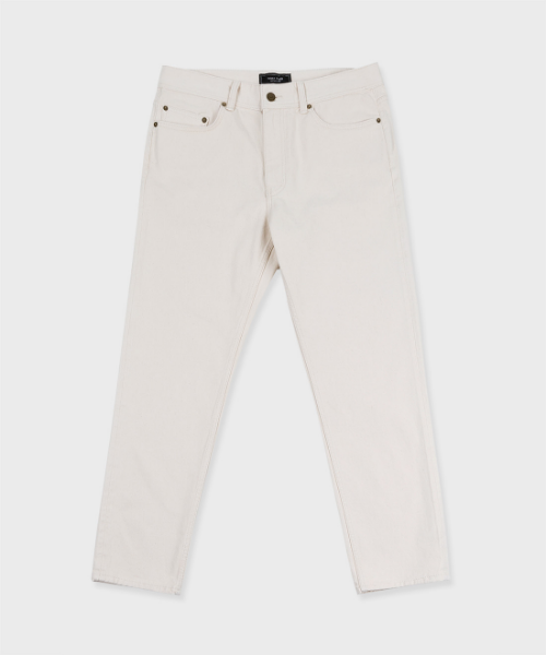 Easygoing Cream Jeans[regular tapered]