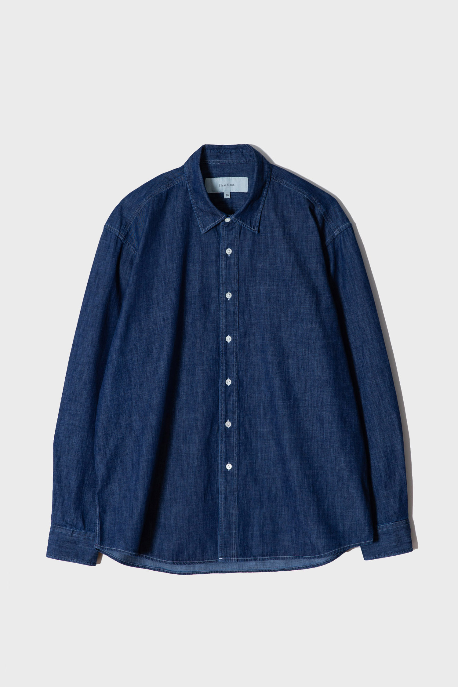 Washed denim shirt (blue indigo)